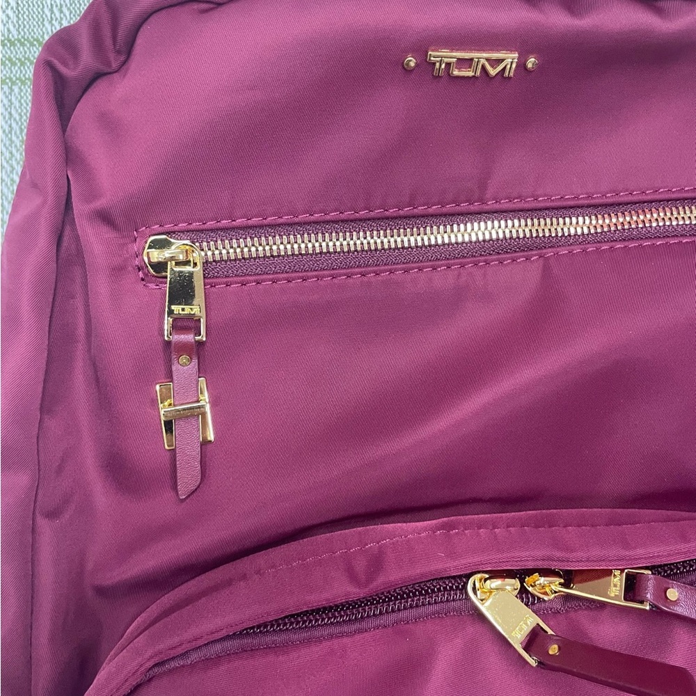 💎Tumi Voyageur Carson Red Backpack - Ballistic Nylon 16" - Picture 3 of 5